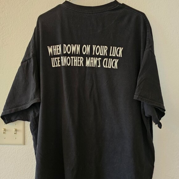 Funny Rooster Black T Shirt Men's Size 3XL The Dock Farm Shirt Chicken Lovers - Picture 4 of 7